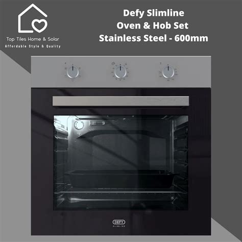 defy 600mm slimline oven and hob box set stainless steel|defy 600se oven price.